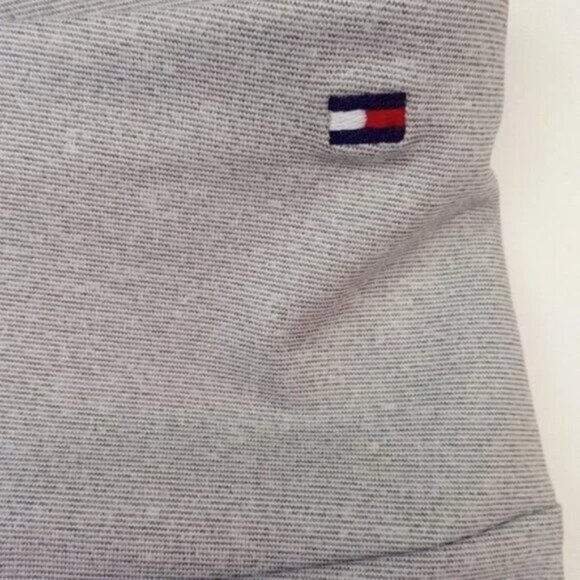New Tommy Hilfiger Pin Tucked Grey Wide Waist Band Pants Women's Size XL - Picture 9 of 10